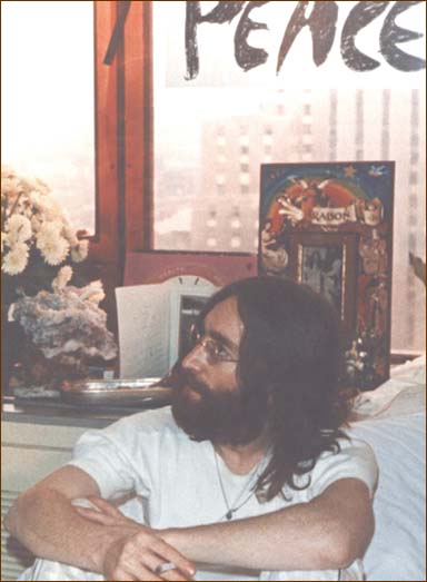 John Lennon at the Bed-In