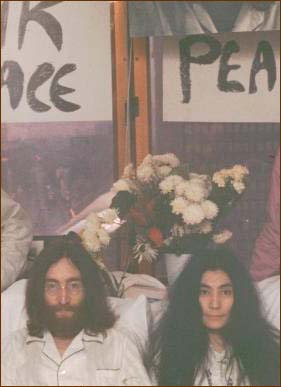 John and Yoko at the Bed-In