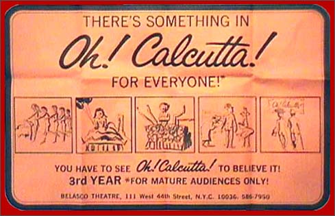 Oh! Calcutta! vintage poster